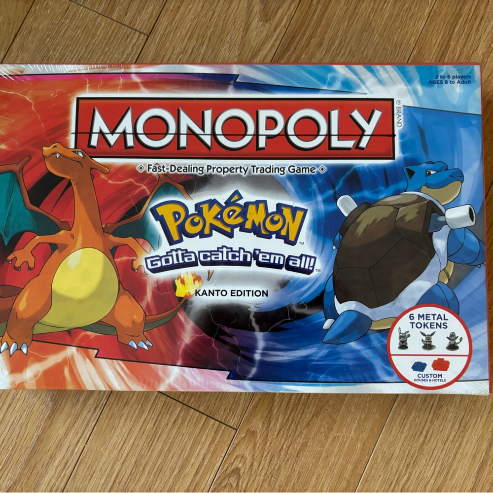 Pokemon Monopoly Kanto Edition Board Game